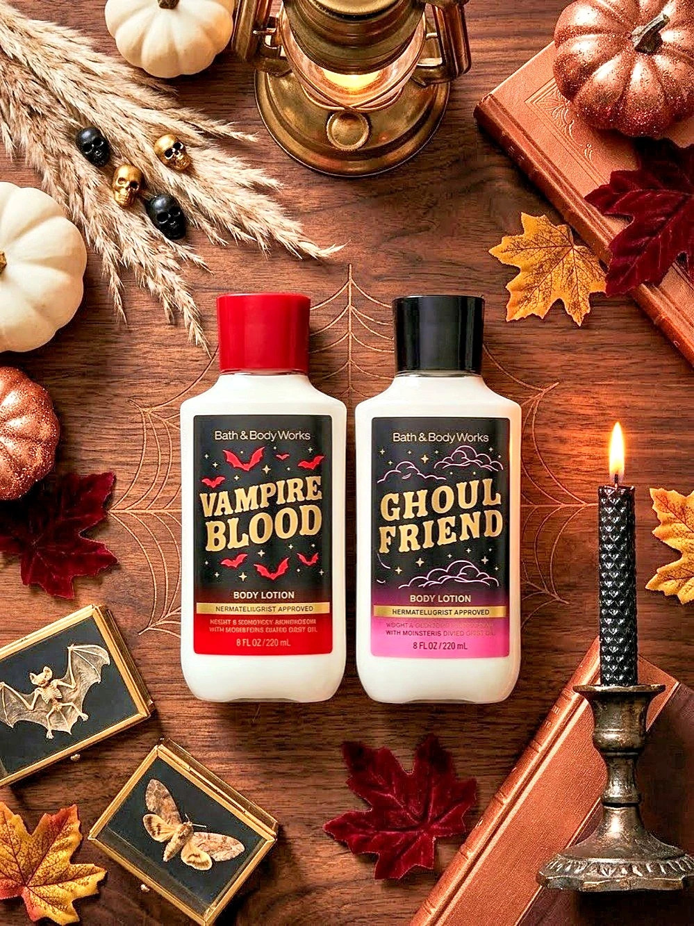 Bath & Body Works Vampire Blood + Ghoul Friend Body Lotion Duo Halloween NEW